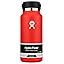 Hydro Flask Water Bottle - Insulated Stainless Steel - Wide Mouth Flex Lid, Non Spill, Leakproof and Refillable in 32 Oz Black