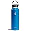 Hydro Flask Water Bottle - Insulated Stainless Steel - Wide Mouth Flex Lid, Non Spill, Leakproof and Refillable in 32 Oz Black