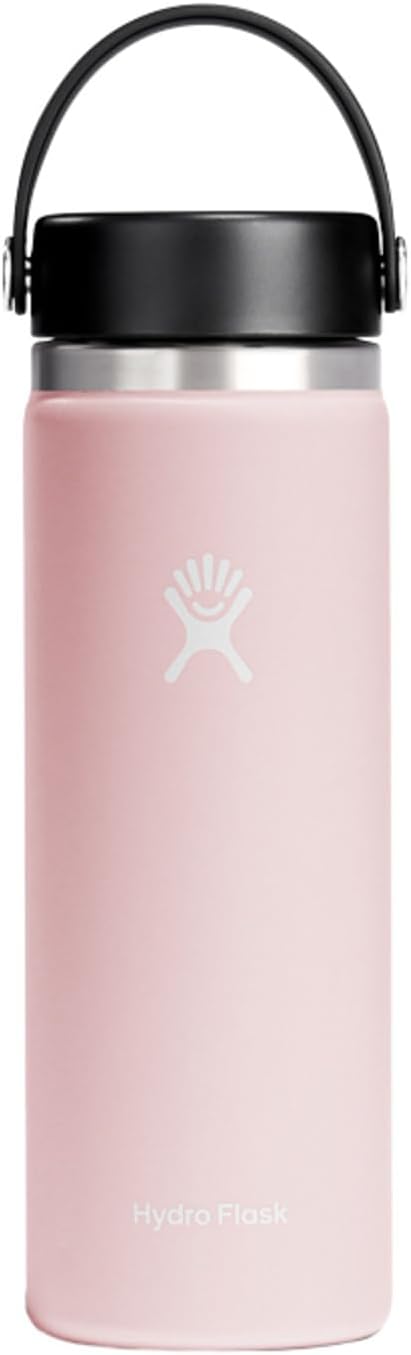 Hydro Flask Water Bottle - Insulated Stainless Steel - Wide Mouth Flex Lid, Non Spill, Leakproof and Refillable in 32 Oz Black